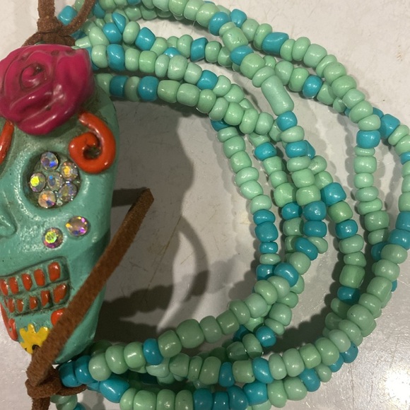 Skeleton Jewelry Lot - 2 Bracelets and 1 Necklace - Picture 3 of 9